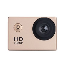 디지털 스포츠 액션캠 방수 4K WiFi 액션캠, 골드, HD1080P