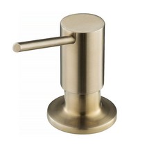 KRAUS 주방 비누 및 로션 디스펜서 얼룩 방지 스테인리스 스틸 KSD-41SFS182283, Modern Style, Brushed Brass
