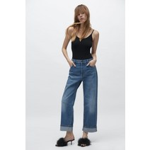 독일 자라 ZARA 페더 힐 뮬 - 블랙 100460