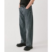 TRILLION 바이오스톤 워싱 와이드 데님 팬츠 (BLUE GRAY) STONE WASHING WIDE DENIM PANTS (BLUE GRAY)