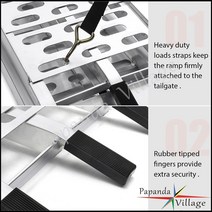 여행트레일러 자전거수레 미니벨로짐받이 애견 오토바이 오토바이 로딩 램프 알루미늄 접이식 운반 ATV UTV, 한개옵션0