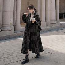 믹스 리스트 클래식 울 시슬리 여성겨울코트 더블버튼 울혼방 카라슬림라인 코듀로이 루즈