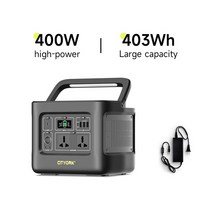 캠핑 낚시 차박 파워뱅크 대용량 배터리 휴대용 파워스테이션 PD100W 400-1000W 아웃도어 캠핑 여행 사냥, 01 400W With Adapter_01 EU