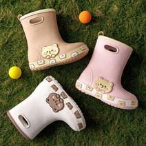 아기곰장화 유아 여아 남아 키즈 레인부츠 장화 베어 캐릭터 비올때 신발