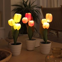 후르츠 튤립팟 LED 무드등-fruits tulip pot LED, 레드체리