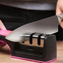 정밀연삭 스텐 칼갈이 칼가는법 칼가는곳 식칼 칼갈기, 마마손 3단 칼갈이 레드