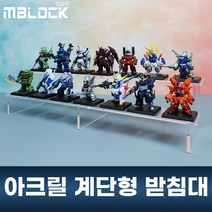 넨도로이드 소니엔젤 건담 피규어진열대 계단식받침대 소품거치대 아크릴진열대 아크릴거치대 엠블럭 아크릴계단형받침대 1층 2층 3층 4층 5층, 데돌프-2층, 6cm, 1개