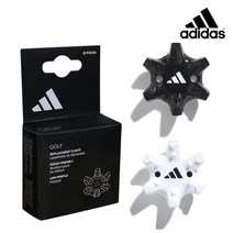 [아디다스코리아 정품] 아디다스 골프화 교체용 스파이크 징 20개 NEW ThinTech 화이트 블랙 (렌치 사외품 선택), 화이트+렌치