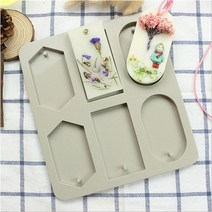 왁스타블렛 고체타블렛Diy 실리콘 클레이 아로마 테라피 정제 금형 매달려 장식품 왁스, 3