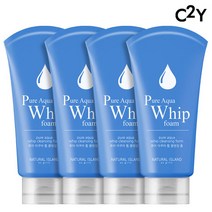 C2Y 네츄럴 아일랜드 퓨어 휩 클렌징 폼 120ml 4개 묶음 세트, 선택:{CY3} 그린티|용량:120ml|총 개수:4개