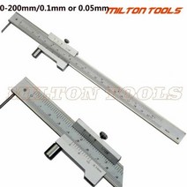 버니어 캘리퍼스 카바이드 스크라이버 포함 0-200mm 마킹 평행 측정 눈금자 도구, 중국, 0  200mm