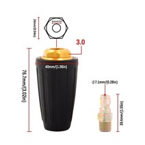 워셔액노즐스프레이 자동차워셔노즐 1Pc 자동차 세탁기 고압 세척기 회전 터보 노즐 스프레이 팁 조리개 02, 02 브라운