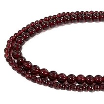 (주)아트인 라운드 원석비즈(레드브라운), 6mm