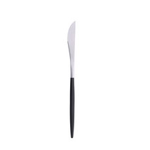 숟가락 젓가락 세트 블랙 은 제품 포크 나이프 황금 칼 사막 스푼 금속 샐러드 주방 용품, [03] 1pc dessert knife