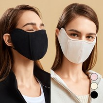 신신장터 3색 피부 잡티 자외선 차단 겨울 방한 빨아쓰는 마스크, 분홍핑크