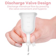 생리컵 lady period cup valve 생리 컵 의료 실리콘 생리 컵 copa, 6-크기가 큰, 1개