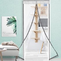 현관문 비닐 방풍망 90X210cm 중문 출입구 방풍 방한 문비닐 자석 커튼 차단막, 현관/중문/방문 출입구 자석비닐문 1개