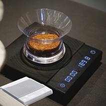 타임모어 커피 저울 핸드드립 바리스타 카페 계량저울, 블랙