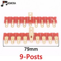 10PCS 3 포스트 9 터렛 보드 골드 도금 DIY 프로젝트 오디오 스트립 태그 터미널 매트 카펫 러그 진공 튜브 앰프, [04] 6-Posts, 7.9-Posts