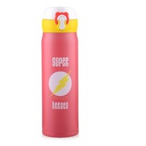 500ml BPA 무료 절연 스포츠 야외 영웅 스테인레스 스틸 보온병 리그 컵 물병 진공 플라스크 여행 유니온 티 머그잔, lightning man