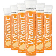 Vitamin 비타민 비타민C 오렌지 발포성 정제 Vitamin Orange Effervescent Tablets 20개입 6팩