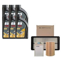 올뉴쏘렌토 디젤 훅스 타이탄 플렉스 23 5W30 C2/C3 순정필터패키지, 7L