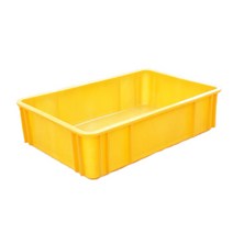 플라스틱 빵상자4호 황색 5개 x 1밴딩묶음, 5개입