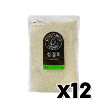 청결미 국산 소포장쌀 1kg x 12개, 단품