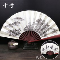 대형선풍기 접이식 옛날 것을 부채질 쥘부채 휴대 차이나스타일 남성 실크 선풍기학생 패기있는느낌 빈티지 생활용 부채녀 공장, T22-10inch혜풍이 잘 어울리다