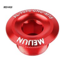 자전거부품 자전거튜닝 자전거부속 2022 산악 하단 브래킷 나사 크랭크 크랭크 커버 알루미늄 합금 표준, 18mm-red, 18mm-red