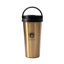 베큠 이중 스텐 보온보냉 텀블러 520ml, 새틴골드