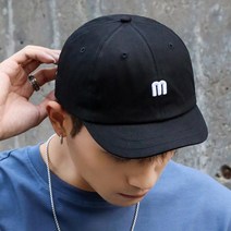 넥플 남자 숏챙모자 챙짧은모자 귀여운 볼캡 4컬러, 블랙
