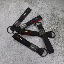 BELUCAR 트래버스 스마트키 키링 스웨이드 버클 국가 국기 삼선 열쇠 고리 전화번호 각인 주문 제작 키홀더 차량 악세사리 튜닝 몰딩 용품 전용, 기본타입