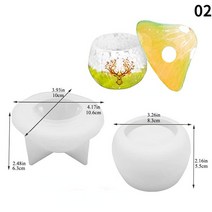 실리콘몰드 수제 석고 시멘트 금형줄무늬 콘크리트 양초 항아리 실리콘 금형 DIY 뚜껑 시멘트 용기 석고, [08] A9