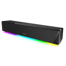 컴퓨터 스피커 블루투스 컴퓨터 사운드바 데스크탑 모니터용 3.5mm Aux-in 컴퓨터 스피커 깊은 임팩트 베이스가 있는 컴퓨터 사운드 바 AC 어댑터로 구동되는 PC용 게