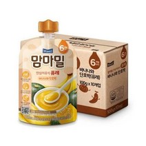 [매일유업] 맘마밀 안심이유식 6개월 100g 10팩 3종 중 택1, 단호박과 소고기 10팩