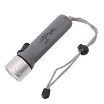 LED 다이빙 손전등 수중 라이트 Q5 방수 토치 램프 1200LM 4XAA 배터리로 작동, Gray