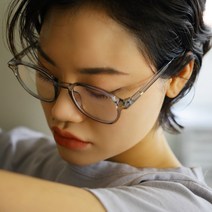 플랍 투명 검정 사각 남자 여자 공용 뿔테 청광차단 안경테