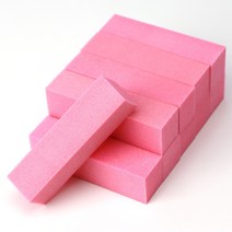 라스무스 샌딩블럭 네일버퍼 네일파일 사포 스크럽 10개, 핑크 10PCS