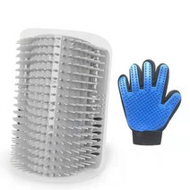 고양이 코너 머리 문지름 고양이 간지름 애완 동물 간지름 마사지 브러시 애완 동물 용품 고양이 도매 머리, 회색 개박하 장갑, 트럼펫