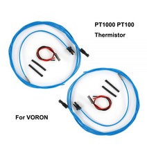 VORON 3D 프린터용 서미스터 센서 키트 E3D PT1000 PT100 V6 화산 가열 블록 고온 저항 열전대, 2pcs PT100