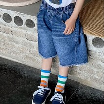 디작소 여아 남아 여름 나이스 데님 반바지 팬츠