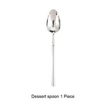 18/10 스테인리스 서양식 식기 나이프 스푼 포크 티스푼 젓가락 세척기 안전 세트, Dessert spoon