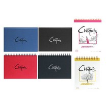 아트스퀘어 크로키북 양장제본 하드커버 스케치북, 1.양장하드커버B6블랙