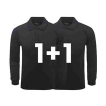 1+1 나인앤나인 데일리 무지 30수 카라 긴팔티셔츠