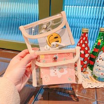 클리어미니지갑 PVC방수 카드 립스틱 동전파우치