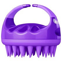 HEETA 헤어 샴푸 브러시 부드러운 실리콘이 있는 업그레이드된 습식 및 건식 모발 두피 마사지기 비듬 제거를 위한 각질 제거기 스크러버 케어 도구 여성 남성 애완 동물 용 (핑크, Purple