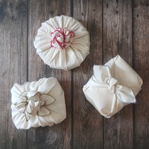 광목보자기 5장묶음 답례품 예단 선물 고급 면 보자기, 진그레이