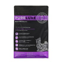 퓨어럭스 100% 글루텐 프리 퓨어럭스! 스몰 브리드 독 1.8kg 강아지 사료, 1개, 칠면조