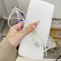 블루 라이트 차단 안경 투명 컴퓨터 프레임 여성 남성 안티 라운드 광학 스펙터클